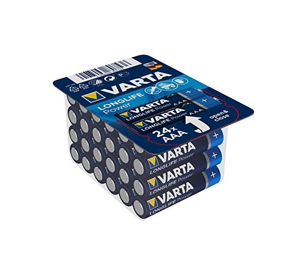 Baterii alcaline Varta Longlife POWER AAA 24buc