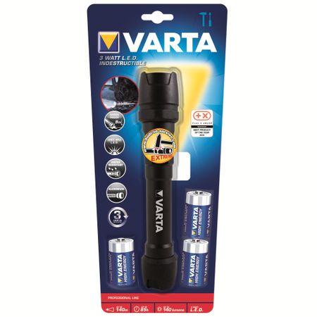 Lanterna LED Varta 18702, 3W, rezistenta sporita, 3C